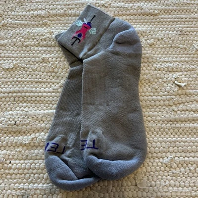 NWOT Terry Precision Cycling Gray Ankle Socks Women’s - Image 1 of 4