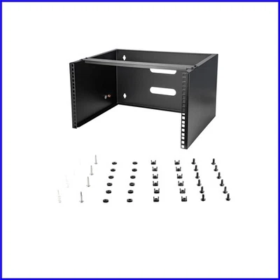 All-Steel 6U Wall Mount Rack - Low Profile Design for Patch Panels & Switches - Image 1 of 4