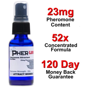 PHEROMONE SPRAY COLOGNE for MEN *ATTRACT WOMEN! 52X ***NEW*** - Picture 1 of 3