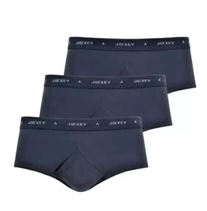 Jockey CLASSIC Y-Front Brief 3 Pack Navy size 4XL 44 Inch waist - Picture 1 of 3