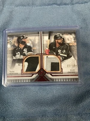 Camiseta deportiva usada 2023 Topps Yoan Moncada & Eloy Jiménez juego duelo reliquia/10 Foto 1 de 2