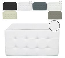PUFF POUF CONTENITORE ECOPELLE PANCA BAULE IMBOTTITO TRAPUNTATO 6 COLORI