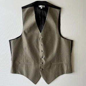 Geffery Beene Gold Sleeveless Men's 6-Button Vest 0013 - Picture 1 of 12