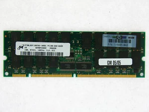 Micron MT36LSDF12872G-10EB1 PC100-222-622R 1GB SYNCH 100MHz CL2 ECC USED - Picture 1 of 1