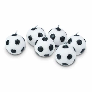 Städter candles footballs set 6 pcs cake candles cake candle decoration 2.5 cm - Picture 1 of 3