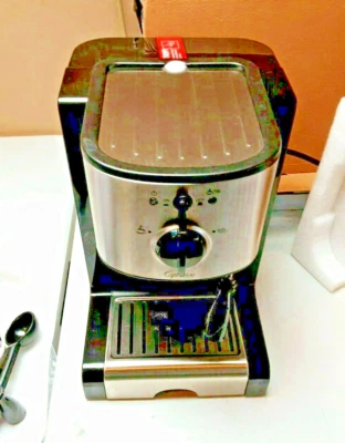 Capresso Espresso and Cappuccino Machine EC100, Black Refurb. - Image 1 of 4