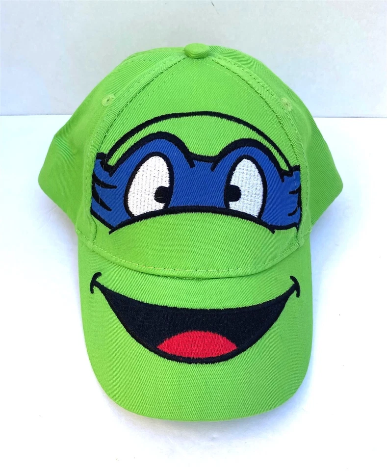 Boné de beisebol bordado RARO tamanho infantil adolescente mutante tartarugas ninja Leonardo - Imagem 1 de 4
