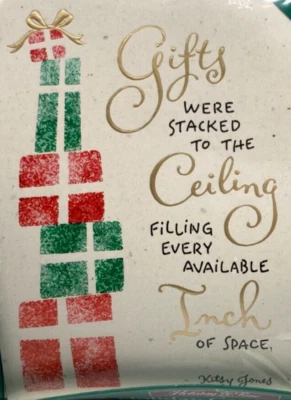 Chicken Soup for the Soul 18 Christmas Greeting Cards "Gifts Stacked to Ceiling" - Image 1 of 4