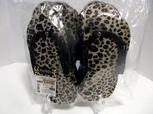 12 Pack ForPro Little Diva Leopard Pedicure Flip-Flops Disposable Slippers NEW - Picture 1 of 5