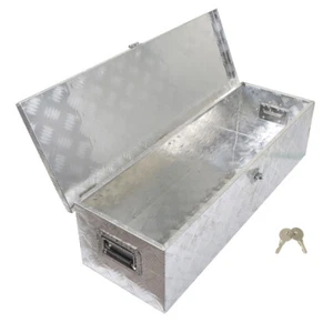 39" Aluminum Underbody Tool Box Truck Trailer RV Tool Storage Under Bed w/ Lock - Imagen 1 de 9