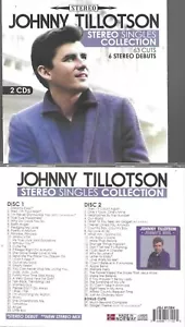 JOHNNY TILLOTSON-STEREO SINGLES COLLECTION-2 CD-63 CUTS-6 STEREO DEBUTS - Picture 1 of 1