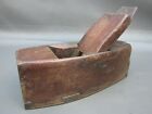 Dovetailed iron soled wooden smoothing plane vintage old tool