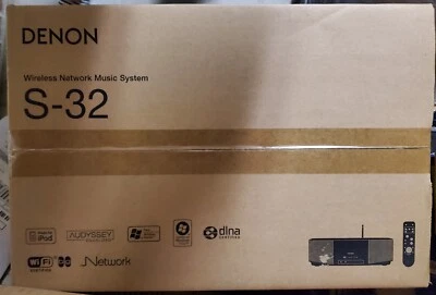 Radio por Internet Denon S-32 con Altavoces Incorporados y 2 Despertadores Plateado SELLADO Foto 1 de 2