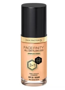MAX FACTOR Facefinity 3in1 All Day Flawless Foundation - WARM BEIGE - Picture 1 of 2