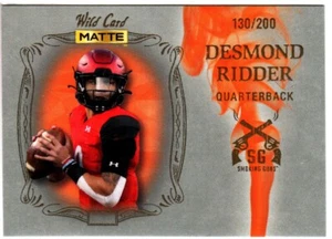Desmond Ridder Wild Card Smoking Guns Matte 2022 R/C  SG-3 Flacons #130/200 MADE - Picture 1 of 1