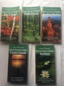 5 Lot Rockies Canada New England Guides to Americas Outdoors National Geographic - Picture 1 of 8