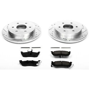 Powerstop K2445 2-Wheel Set Brake Discs And Pad Kit Rear for Nissan TITAN Armada