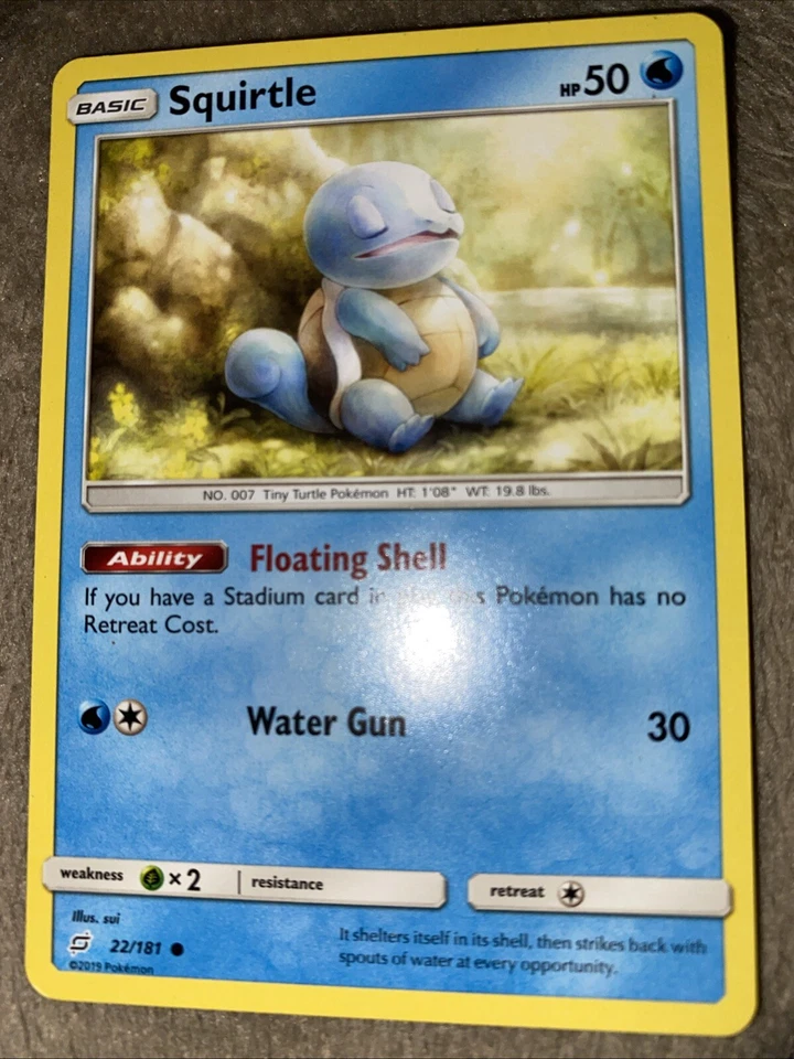 2019 pokemon sun & moon squirtle PSA 10 team up - Image 1 of 3