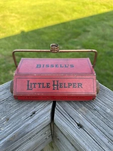 Antique Vintage Wood Bissell’s Little Helper Vacuum Cleaner Sweeper - Picture 1 of 7