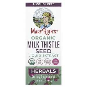 Organic Milk Thistle Seed Liquid Extract, Alcohol Free, 1,190 mg, 1 fl oz (30 - Picture 1 of 3