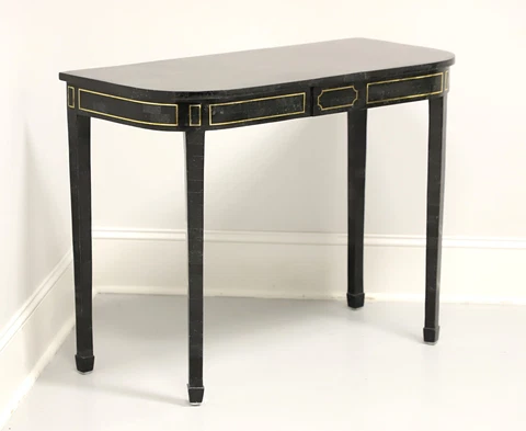 MAITLAND SMITH Tessellated Green Marble with Brass Inlay Console Table Cover
