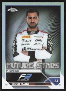 Kush Maini REFRACTOR F2 FUTURE STARS - 82 - 2023 Topps Chrome F1 - Picture 1 of 2