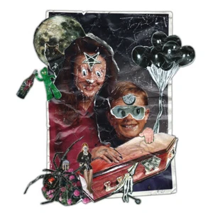 JUSTIN AERNI dark art Signed & Numbered PRINT 12 x 12 macabre horror : THE HEIRS - Picture 1 of 1