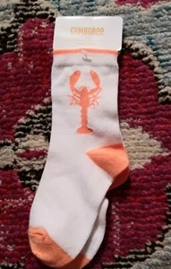 NEW NWT Gymboree size XXS shoe size 6 7 lobster socks boys bright orange - Picture 1 of 2