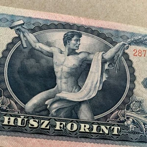 Csaba Hegedűs (Wrestler) Hungary 20 Forint Banknote 1969 Hungarian Currency - Picture 1 of 5