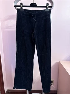 Vintage Y2K Limited Too Black Velvet Track Sweatpants Girls 12 - Picture 1 of 5