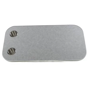 Grey 400x800mm Removable Rectangular Table Solid Wood RV Table Board With 2 Cup - Picture 1 of 12