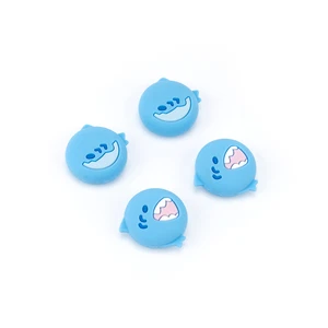 GeekShare 4PCS Soft Thumb Grip Caps for Nintendo Switch/ Lite/OLED New Shark - Picture 1 of 5