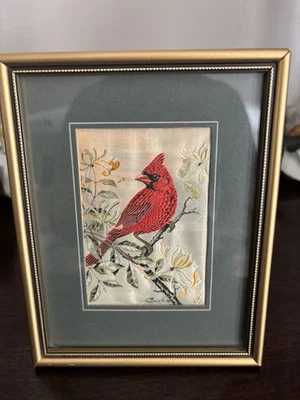 RARE FIND Miniature Silk and Rayon Tapestry J & J Cash’s Coventry England - Image 1 of 4