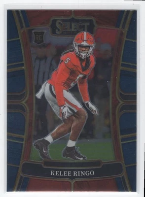 2023 Panini Select Draft Picks Blue Kelee Ringo Rookie Georgia Bulldogs #25 - Image 1 of 2
