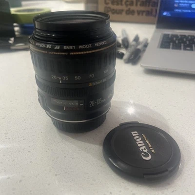Canon EF 28-105mm f/3.5-4.5 Ultrasonic Zoom Macro Camera Lens - Image 1 of 4