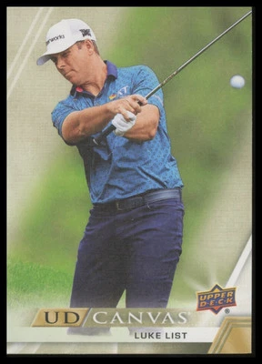 Luke List 2024 Upper Deck Golf #C-18 UD Canvas - Image 1 of 2