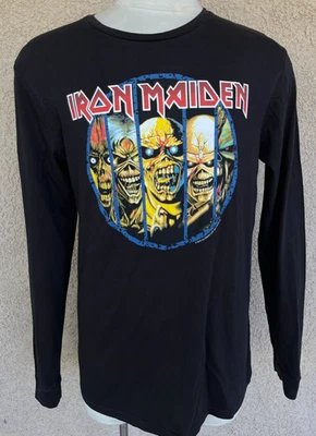 Iron Maiden Black Long Sleeve 2016 Concert T-Shirt Divided H&M Men's Medium - Image 1 of 4
