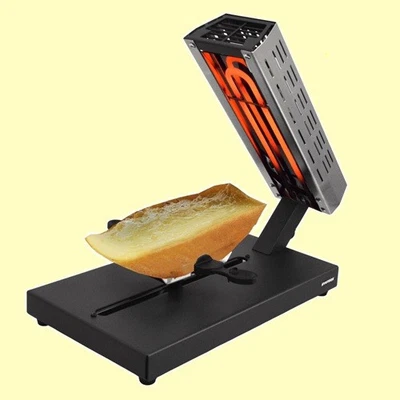 Schweizer Käse RACLETTE Grill KÄSESCHMELZER Emailliert TESSIN   SYNTROX - Bild 1 von 4