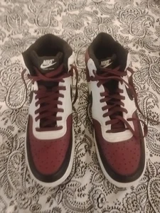 Nike Court Vision Mid Sneakers Men’s Sz 13 (Beetroot/Black) DN3577-600 - Picture 1 of 7