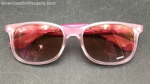 Ray-Ban Girls Pink RJ9062S 7052/V0 48- 16 Rectangular Sunglasses With COA - Picture 1 of 11