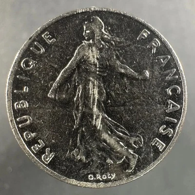 1986 France 1/2 Franc Semeuse Lightly Circulated - Image 1 of 4