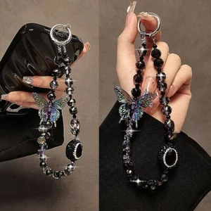 Butterfly Wrist Short Hanging Rope Women Fashion Phone Lanyard  Gifts - Zdjęcie 1 z 6