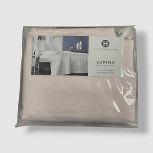 Hotel Collection Pink 680-Thread Count 100% Supima Cotton Flat Twin Sheet - Picture 1 of 5