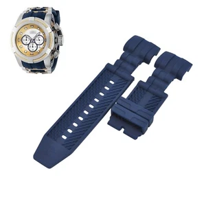 Bolt Zeus 37193 26mm Blue Rubber Watch Strap For Invicta - Picture 1 of 7