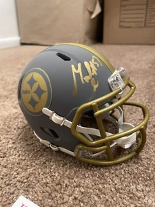 Maurkice Pouncey Signed Autographed Slate Mini Helmet Steelers Jsa Coa Hof? - Picture 1 of 4