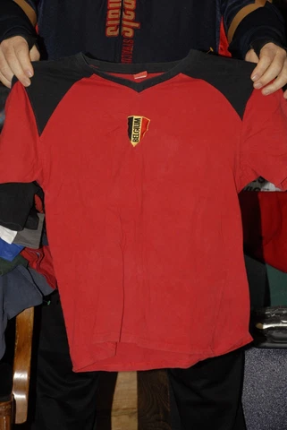 Belgium National soccer team logo t shirt Large stitched logo cotton Red Cover