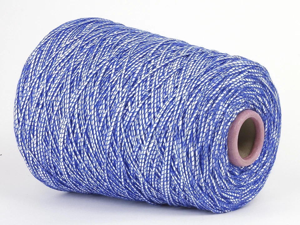 34,50 €/kg Konengarn * Effekt Bändchen * 70% Baumwolle * Cage * Royal * Nm 2,3 - Bild 1 von 4