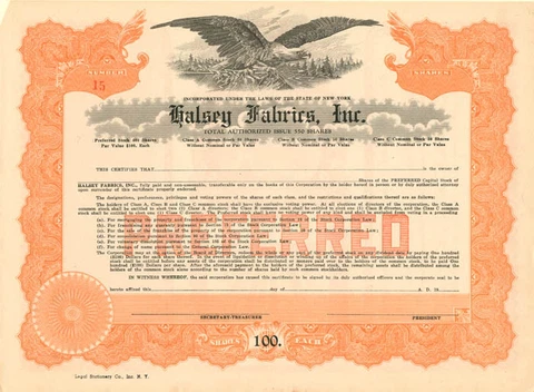 Halsey Fabrics, Inc Cover