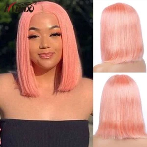 Bob Human Hair Wigs Wigs 180% Density Straight Non Lace Front For Black Women - Bild 1 von 23