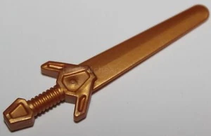 Lego 2x Castle Copper Angular Sword Minifig Weapon - Picture 1 of 1